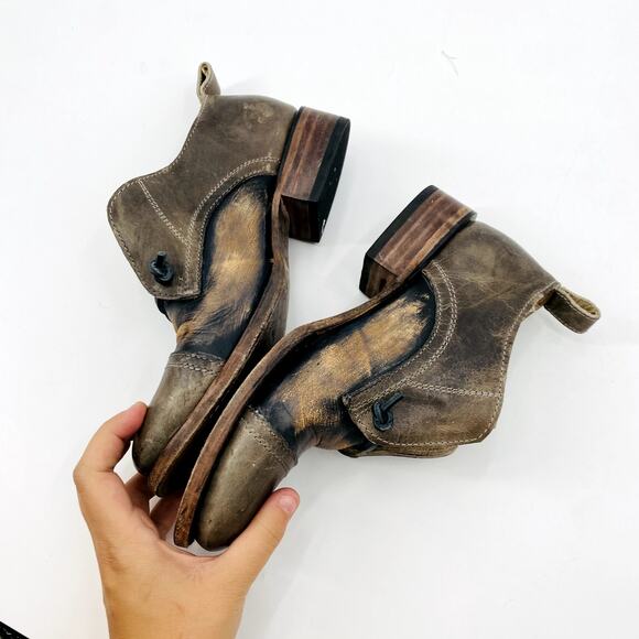 Freebird Mabel Distressed Leather oxford loafers - Picture 4 of 7